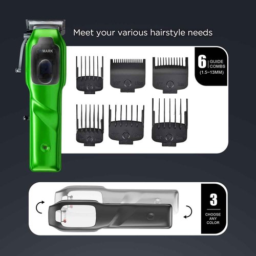 WMARK 2024 NG-9003 High Speed Professional Hair Clipper Microchipped Magnetic Motor 10000 RPM & 5 Levels Adjustable Blades with Charge Stand for Men