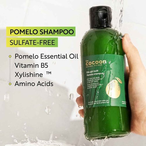 Cocoon Pomelo Shampoo & Conditioner Bundle - Anti Hair Loss, Natural, Sulfate free | For Thinning, Damaged, Color Treated Hair | Reduce Fall & Soften Strands (10.5 fl oz each)