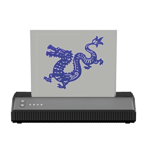 Gakonp Tattoo Stencil Printer Machine Bluetooth Thermal Wireless Tattoo Stencil Transfer Machine Copier Compatible with Android, iOS & Windows Thermal Tattoo Kit Tattoo Series for Tattoo Supplies