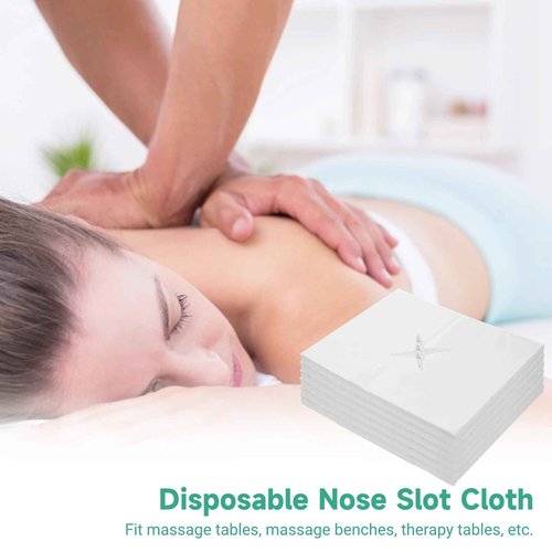 JUSTDOLIFE 1000 PCS Disposable Face Cradle Covers for Massage Table, Face Cradle Covers for Massage Table, Non-Woven Massage Face Cradle Cover for Massage Tables and Headrests, 19.7 x 15.7 Inches