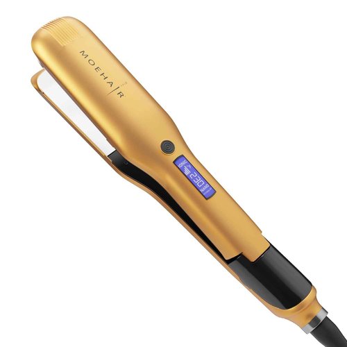 MOEHAIR Professional Titanium Ionic Flat Iron Hair Straightener for Straightening, Waving, Curling, & Flip | 1.5" Ceramic Floating Plates | Adjustable Temperature | Auto Shut Off | for All Hair Types