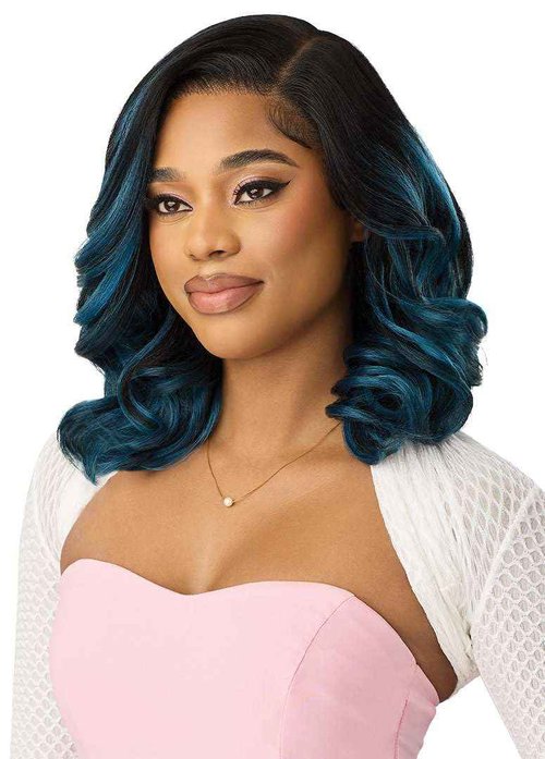 Outre Lace Front Wig - Perfect Hair Line - Swoop Series Y-Part 201 (DRST JADE BLUE)