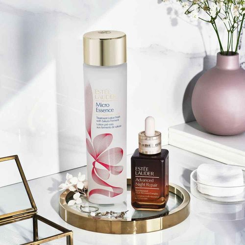 Estée Lauder Micro Essence Treatment Lotion Toner Fresh with Sakura Ferment | Hydrating & Soothing + Skin Barrier Repair, 3.4 Fl Oz