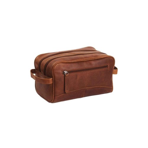 The Chesterfield Brand Men's Toiletry Bag, Brown