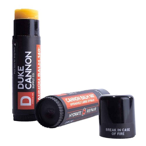Duke Cannon Balm 140° Tactical Lip Protectant 15 Pack - Blood Orange Mint Flavored Lip Balm for Men with SPF 30, Large Size, Premium Ingredients, 0.56oz Each