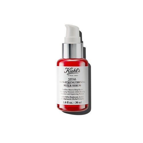 Kiehl's Vital Skin-Strengthening Hyaluronic Acid Super Serum, Boosts Radiance & Smooths Fine Lines, Improves & Renews Skin Texture, with Adaptogenic Herbal Complex, for All Skin Types - 1 fl oz
