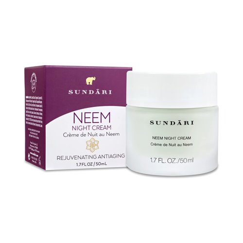 SUNDARI Neem Night Cream - 1.7 Fl Oz, Night time Moisturizer with Botanical Extracts, Wrinkle Repair & Hydration, Nourishes and Soothes Skin, Restores Natural Radiance, All Skin Types