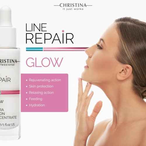 -CHRISTINA- Line Repair - Glow Hydra Fusion Concentrate For All Skin Types 30ml / 1 fl.oz