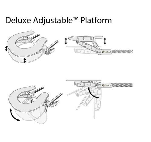 EarthLite Massage Table Face Cradle Deluxe Adjustable - Durable, Fully Adjustable Headrest Platform for Massage Chairs & Tables