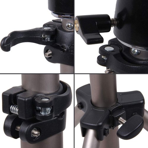 Newshair 68 Inch Adjustable Mannequin Head Stand Aluminum of Tripod Silver Manikin Head Stand with Travel Bag for Cosmetologist, Hairstylist, Barber