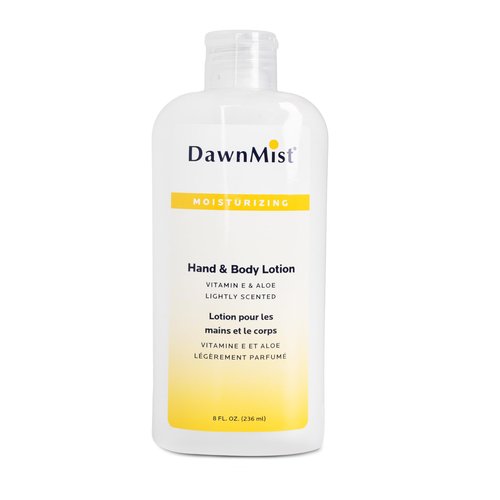 Dukal HL08 Dawn Mist Hand and Body Lotion with Dispensing Cap, 8 oz. Bottle, Pack of 48