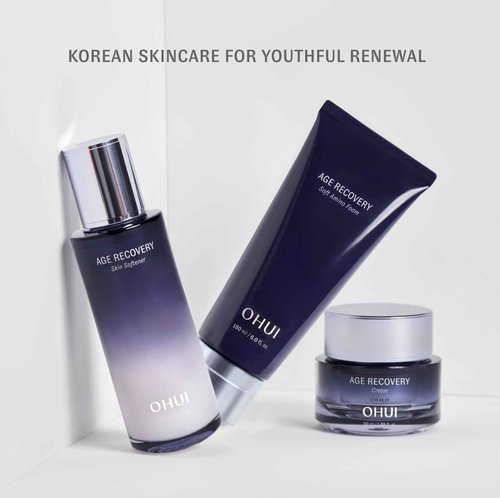 O HUI Age Recovery Cream | Korean Skin Care | Visibly improve the look of wrinkles, firmness and elasticity | Face Moisturizer | Korean Skin Care | Peptide, Glycerin, Shea Butter | Collagen Support