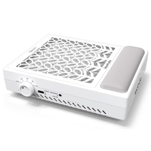 Lavinda Nail Dust Collector, Efficient Nail Dust Vacuum with Washable Filter, Ideal for Acrylic Nail Art, Polishing, Manicure & Pedicure in Salons and Home Use