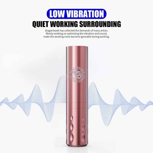 Dragonhawk Tattoo Gun Kit S6 Pro Wireless Tattoo Machine Complete Kit Beginner Tattoo Kit 20 Cartridges Needles