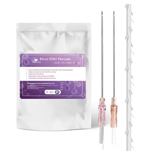 PCL Cog Threads 4D COG PDO Thread for Face Lifting 360R Bidirectional Barb (Blunt-Type) PCL Threads for Face/Whole Body Lift 19G100mm 10pcs