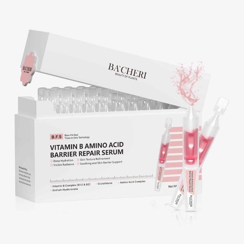 Vitamin B12 Serum for Face - Vitamin B Complex Ampoule with B12,B2,Glutathione,Hyaluronic Acid, Glycine&Arginine,Antioxidant Hydrating Face Serum for Dry,Sensitive Skin,1.2ml x 30