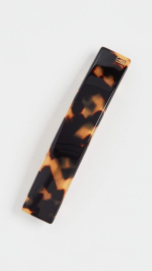 Alexandre de Paris Women's Thin Hair Clip, Tokyo Tortoise, Brown, One Size