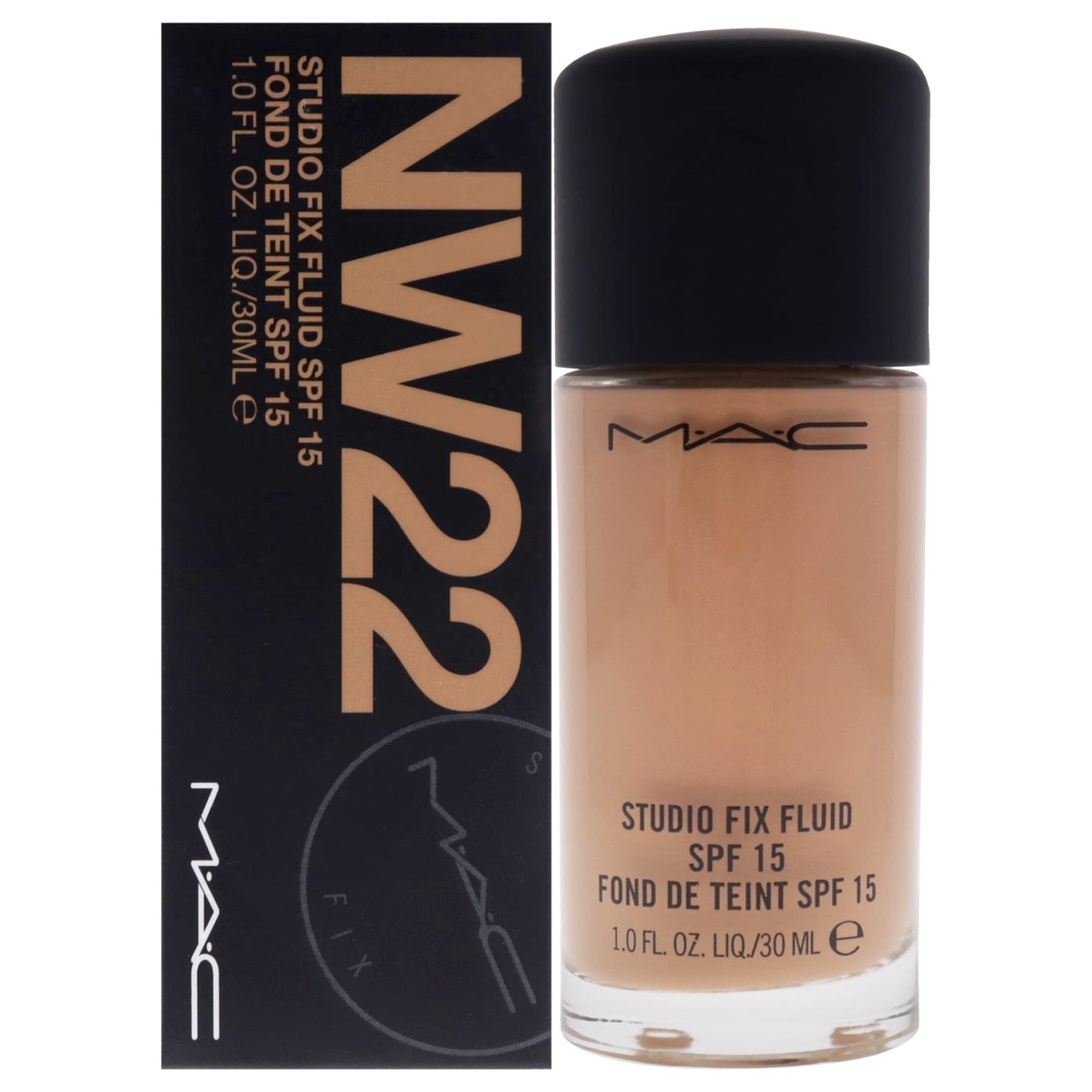 MAC Studio Fix Fluid SPF15 NW22, 1.0582 Ounce (M6JC28)