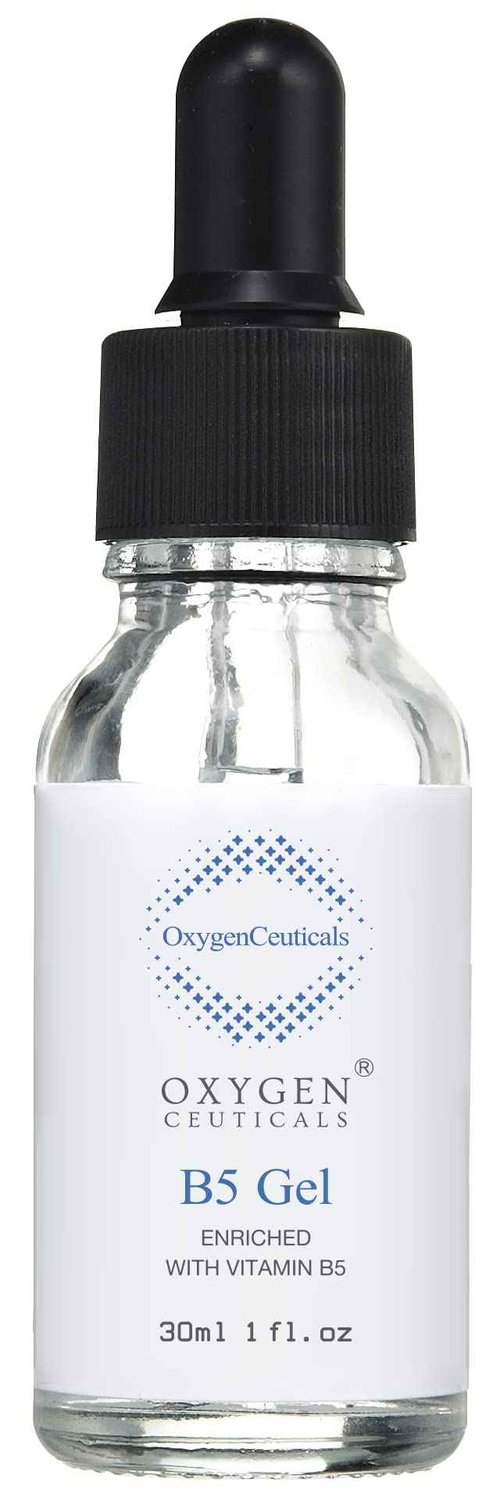 OxygenCeuticals B5 Gel – Hydrating Serum with Vitamin B5 (Panthenol), Hyaluronic Acid & Adenosine, Moisturizing & Anti-Wrinkle Care for Healthy, Elastic Skin. 1.01 fl.oz (30ml)