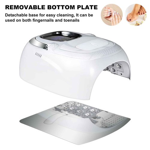 LIMEGIRL Cordless Nail Lamp, 72W Powerful UV LED Nail Dryer with Replaceable Lamp Beads & Battery, UV Light for Gel Polish, Rechargeable & Portable for Professional Nail Salon Use (White, One Battery)