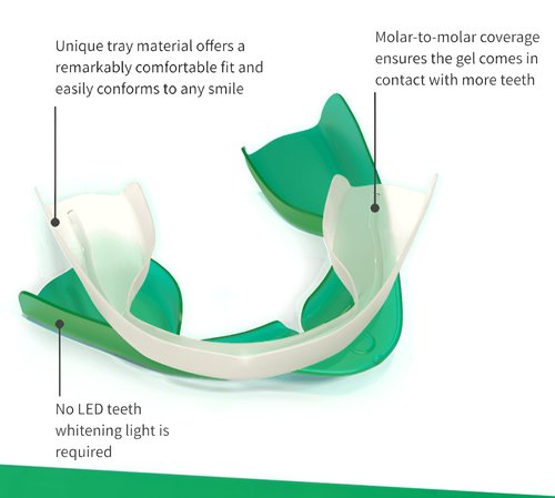Opalescence Go 10% - Prefilled Teeth Whitening Trays Kit (10 Treatments) - 10% Hydrogen Peroxide - Mint Made by Ultradent Products. Go Teeth Whitening Kit -Mint- GO10-5193-1