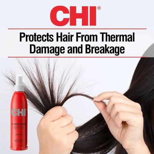 CHI Original Lava Ceramic 1" Flat Iron & 8 Fl Oz Thermal Protection Spray Hair Straightener Bundle