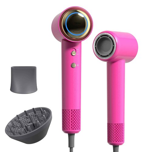 Tideway Hair Dryer, Blow Dryer with Diffuser High-Speed Plasma Ionic Low Noise for Fast Drying, Travel Hair Dryer for Women and Man, Curly/Wavy & Long/Thick Color-Treated Hair H11