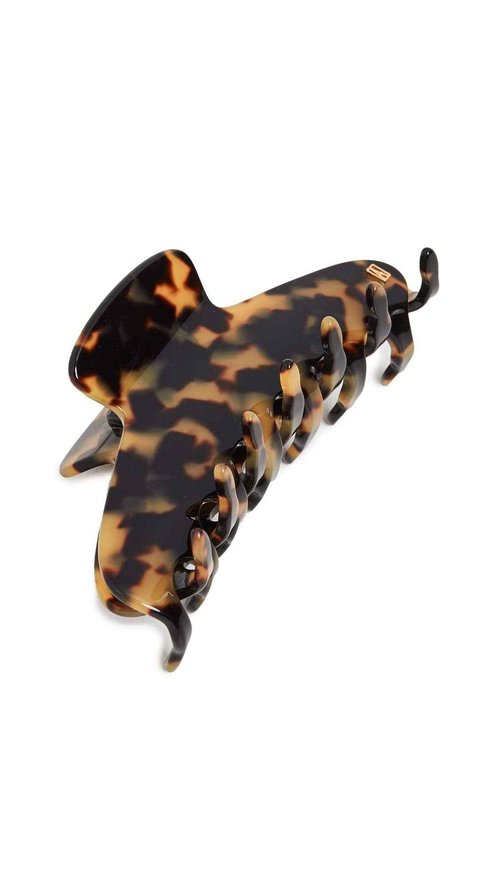 Alexandre de Paris Women's Large Jaw Clip, Tokyo Tortoise, Brown, Print, One Size