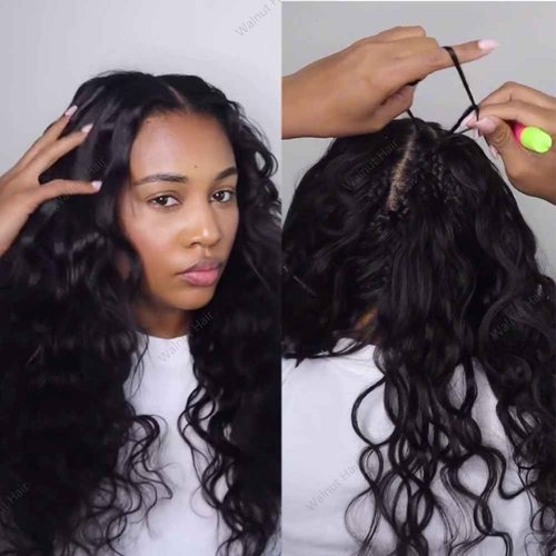 Body Wave Pre Separated Crochet Human Hair Braids Extensions Body Wave Brazilian Virgin Hair for Boho Braiding Knotless Feather Hair Extensions For Black Women Natural Color 22inch 60g