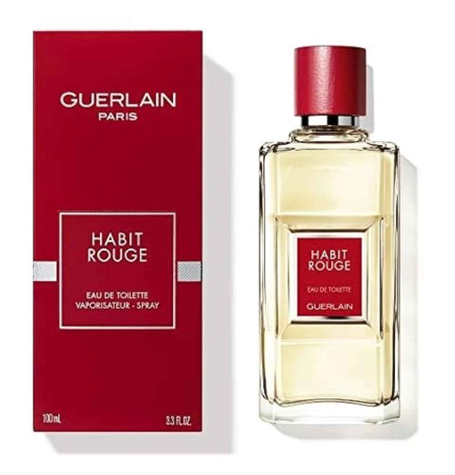 HABIT ROUGE by Guerlain EDT SPRAY 3.4 OZ
