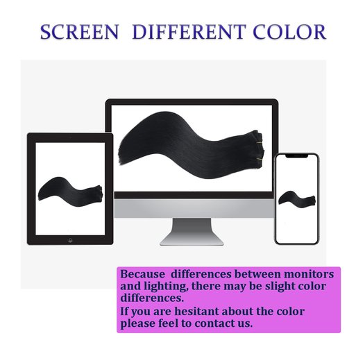 SIVSV Real Human Hair Extensions - 18 Inch, 3.6oz/100g Remy Natural Hair Clip Ins for Women - Seamless Clip on Hair Extensions - 8pcs Per Set - Double Weft - Jet Black