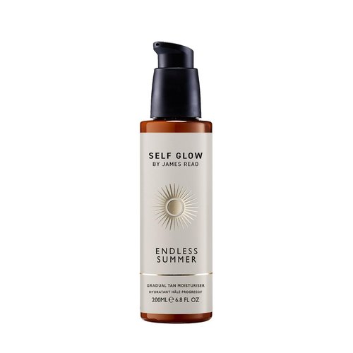 SELF GLOW BY JAMES READ - Endless Summer Gradual Tan Moisturiser | Nourish + Tone Skin With Customizable, Lasting Glow | Non-Allergen Fragrance, Silicone + Drying Alcohol-Free (200mL | 6.8 fl oz)