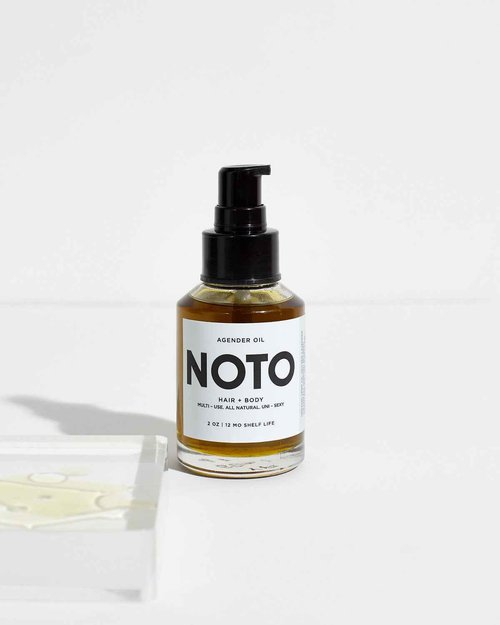 NOTO Botanics - Natural & Vegan Agender Oil Anywhere (Face + Body) | Clean, Natural, Non-Toxic Beauty (2 oz | 60 ml)