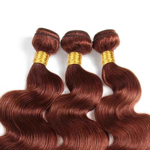 #33 Bundles Human Hair Brown Body Wave Human Hair Bundles Copper Red Bundles Human Hair 3 Bundles 26 26 26 Inch Reddish Brown Body Wave Bundles Hair Extensions