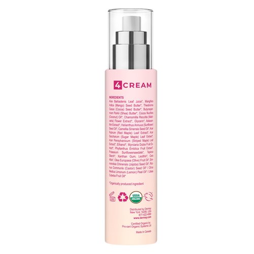 Dermay MapleSugar USDA Organic 100% Certified Maple Leaf Anti-Aging + Skin Tightening + Improve Elasticity + Firmness + Restore Skin Barrier Cream 1.7 fl oz