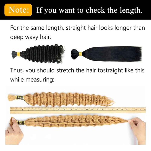 QTHAIR 16A Grade Deep Wave Bulk Human Hair for Braiding, 18 Inch, 200g, Honey Brown #27, Human Bulk Hair for Micro Braiding No Weft, Curly Human Hair for Boho Braids