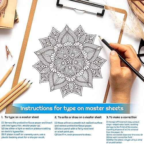 Tattoo Transfer Paper, Cridoz 35 Sheets Stencil Transfer Paper for Tattooing, A4 Size