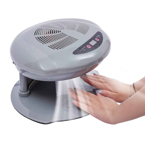 Professional Nail Dryer,400W Air Nail Fan Blower Dryer Machine with Auto Induction Warm & Cool Wind, Manicure Tool with Automatic Sensor,for Fingernail & Toenail Curing,Grey