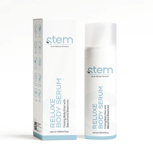 STEM Natural Intelligence ReLuxe Body Serum, Hydrating Serum for Women, Whole Body and Facial Care, Premium Ingredients for Luxury Skin Care, Dermatologist Developed & Tested Research, 5 oz