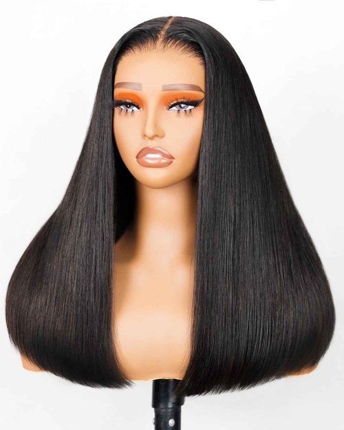Arabella Hair 5x6 Glueless Wigs Human Hair Pre Plucked Pre Cut 230% Density Glueless Wigs 100% Human Hair 12a Pre Plucked Bleached Knots Straight Wig Human hair (16inch, 5X6 Straight Wig)