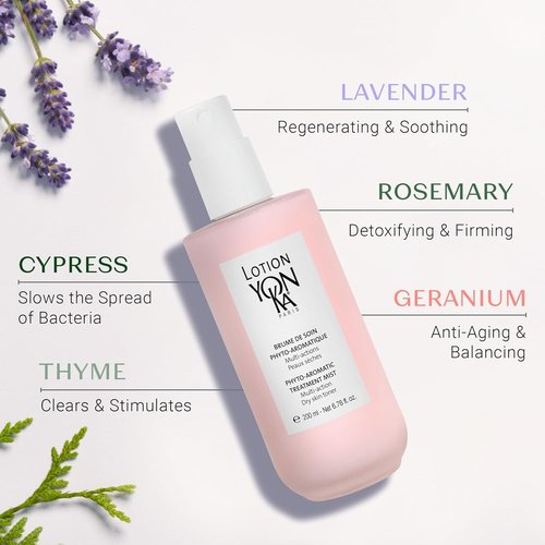 Yonka Hydrating Face Toner, Natural Toning Spray for Dry & Sensitive Skin (6.76 Fl Oz) With Yon-Ka Glyconight 10% Peel Masque Travel Size (15ml/0.57oz) Anti-Aging Face Mask