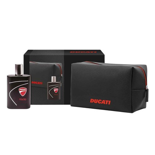 Ducati 1926 Aromatic Fougere Cologne for Men - 3.4 oz, Body Spray with Bergamot and Cedar Fragrance Notes, Long-Lasting Perfume for Men with Pouch - 2 pc Gift Set