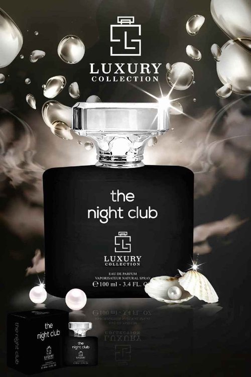 Luxury Collection The Night Club Eau de Parfum 80 mL - Refined Mens Blend of Citrus, Leather and Woods, Long Lasting Evening Cologne, Modern Club Scent