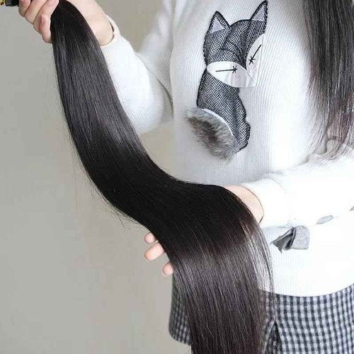 Topnormantic Straight Human Hair Bundles One-Directional Cuticles 12 14 16 Inch 3 Bundles Human Hair Weave 12A Unprocessed Brazilian Virgin Human Hair Extensions…