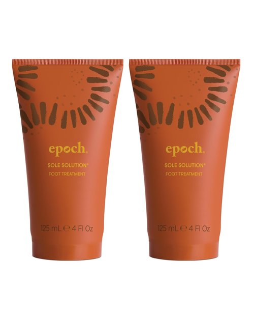 Nu Skin Epoch Sole Solution Foot Treatment | Intensive Moisturizing Cream for Dry Feet, Rough Skin & Heels | Softens Calluses With Natural Papain, Urea, Baobab & Allantoin | 4 oz | 2 Pack