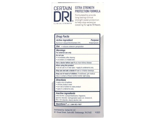 CERTAIN DRI Anti-Perspirant Solid 1.7 oz ( Pack of 6)