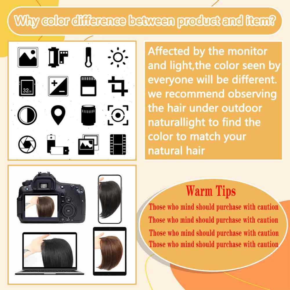 Mekylio Hair Toppers for Women Large Base Toppers Hair Pieces for Women with Thinning Hair Clip Ins Fake Bangs Perfect Solution for Thinning-hair and Stylish Upgrade 15 Inch