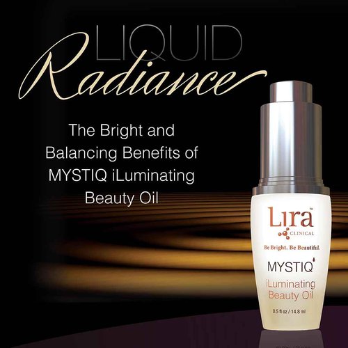 Lira Clinical MYSTIQ iLuminating Beauty Oil - Vitamin C Face Oil with Plant Stem Cell Extract - Hydrates Skin with Argan, Baobab with Antioxidants - Facial Drops for Daily Skincare Routine - 0.5 Oz