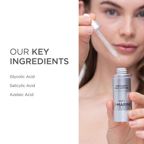 Jan Marini Skin Research Bioclear Face Lotion - Daily Face Moisturizer with Glycolic, Salicylic & Azelaic Acid - Dark Spot Support - Lotion for Oily & Normal/Combo Skin - 1 fl oz