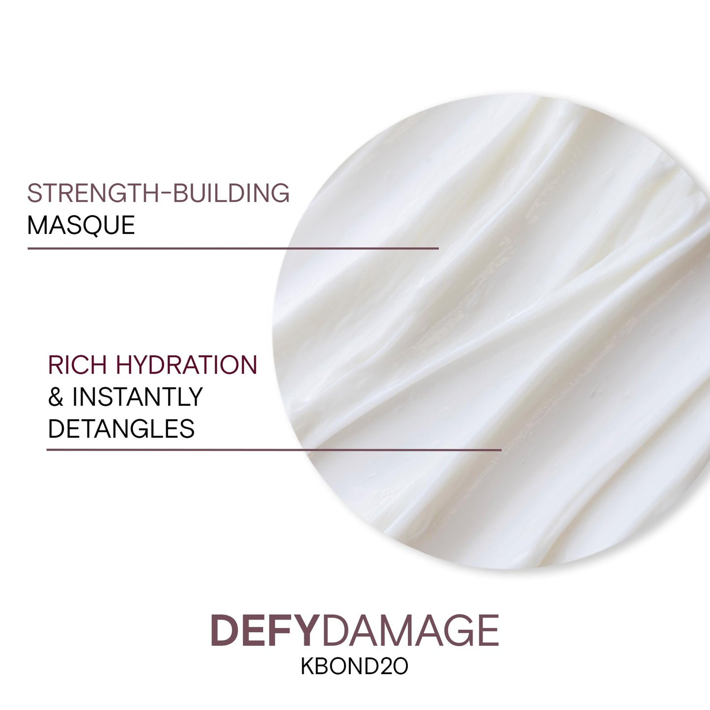 Joico Defy Damage KBOND20 Power Masque | For Stronger, Hydrated Hair | Color-Safe | Rebuild & Protect Bonds | Paraben-Free | Animal-Test Free Formula | 16.9 Fl Oz
